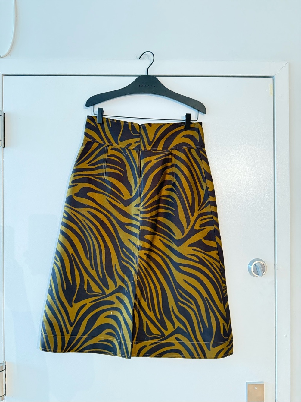 3.1 Phillip Lim Brown and Black Zebra-Print Skirt - Picture 8 of 10